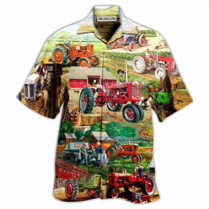 Tractor Life Is Better On Papa's - Hawaiian Shirt - Owl Ohh - Owl Ohh