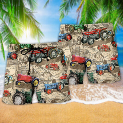 Tractor You Can Never Have Too Many Tractors - Beach Short - Owl Ohh - Owl Ohh