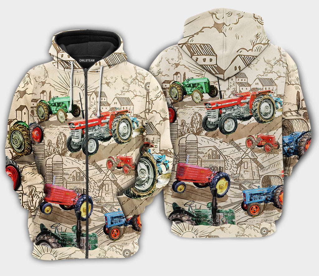 Tractors - You Can Never Have Too Many Tractors - Hoodie - HOOD04NVC240921  - Owl Ohh