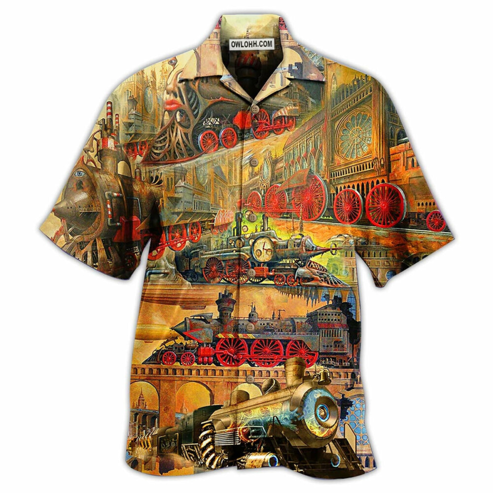 Train My Life Is A Train - Hawaiian Shirt - Owl Ohh - Owl Ohh