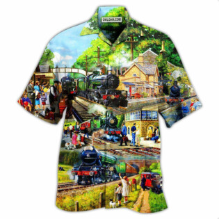 Train Track Full Of Possibilities And Happiness - Hawaiian Shirt - Owl Ohh - Owl Ohh