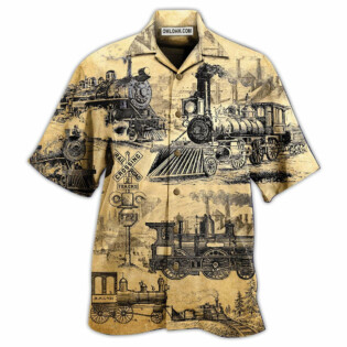 Train On The Railway Love Life - Hawaiian Shirt - Owl Ohh - Owl Ohh