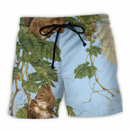 Chipmunk Tree Climbing Lovely - Beach Short - Owl Ohh - Owl Ohh