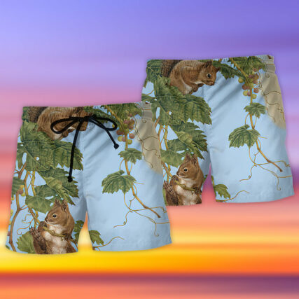 Chipmunk Tree Climbing Lovely - Beach Short - Owl Ohh - Owl Ohh
