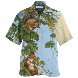 Squirrel Tree Climbing - Hawaiian Shirt - Owl Ohh - Owl Ohh