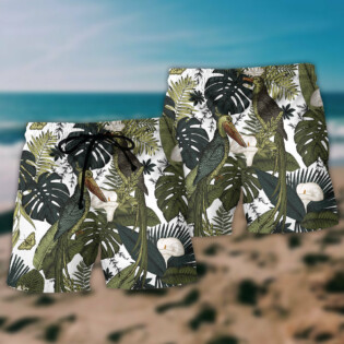 Bird Cool Tropical Style - Beach Short - Owl Ohh - Owl Ohh