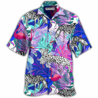Animals Tropical Animals Tropical Leaf With Colorful Style - Hawaiian Shirt - Owl Ohh - Owl Ohh