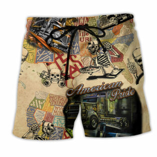 Truck Amazing American Pride Cool - Beach Short - Owl Ohh - Owl Ohh