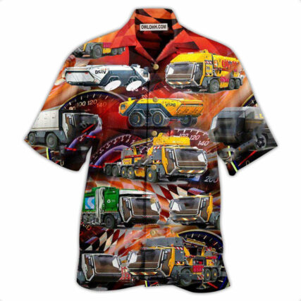 Truck It OK To Drive Alone At Night Little Truck Driver - Hawaiian Shirt - Owl Ohh - Owl Ohh