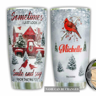 Truck Sometimes Smile And Say Personalized - Tumbler - Owl Ohh - Owl Ohh