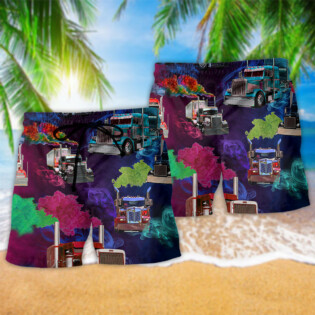 Truck You Can Smoke Here Truck Drivers - Beach Short - Owl Ohh - Owl Ohh
