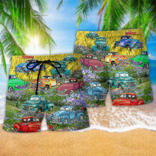 Truck Pickup Trucks This Is How I Roll - Beach Short - Owl Ohh - Owl Ohh
