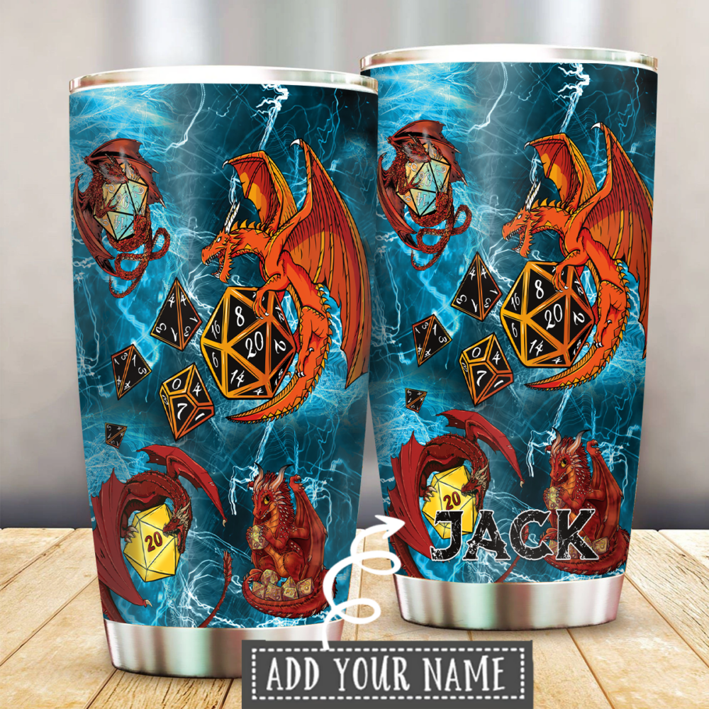 Dragon Fire Personalized - Tumbler - Owl Ohh - Owl Ohh
