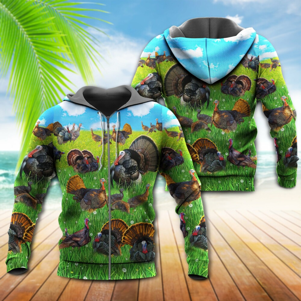 Turkey Animals Life Is Better With A Turkey - Hoodie - Owl Ohh - Owl Ohh