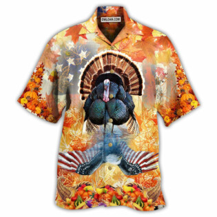 Turkey Love Autumn Love America - Hawaiian Shirt - Owl Ohh - Owl Ohh