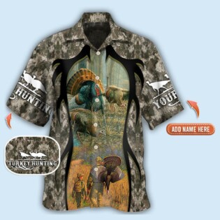 Hunting Turkey Hunting Cool Personalized - Hawaiian Shirt - Owl Ohh - Owl Ohh