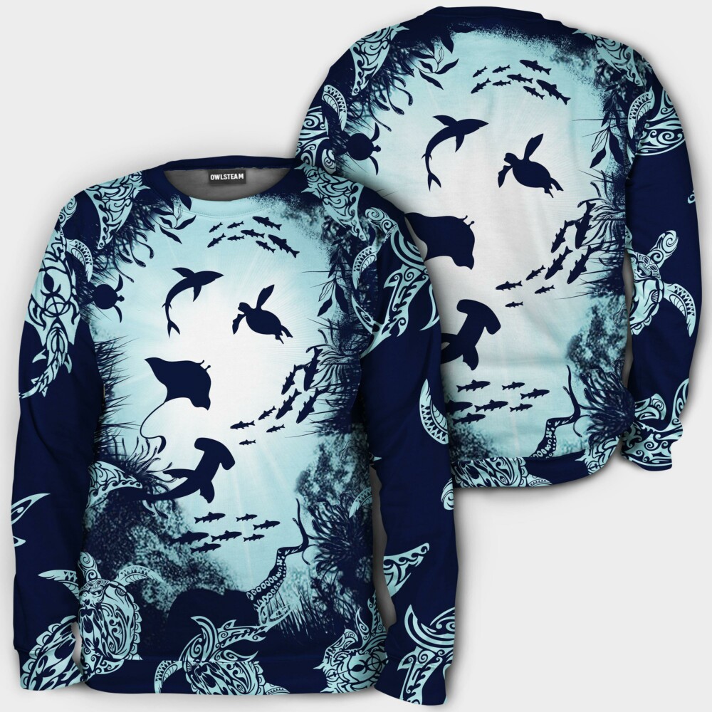 Turtle Aquarium Life - Hoodie - HOOD03NVC130921