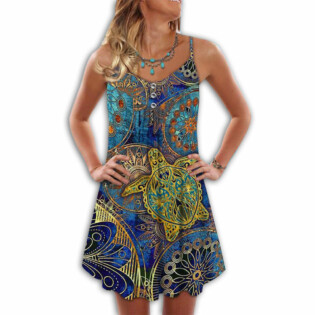 Turtle Mandala Color Style - Summer Dress - Owl Ohh - Owl Ohh