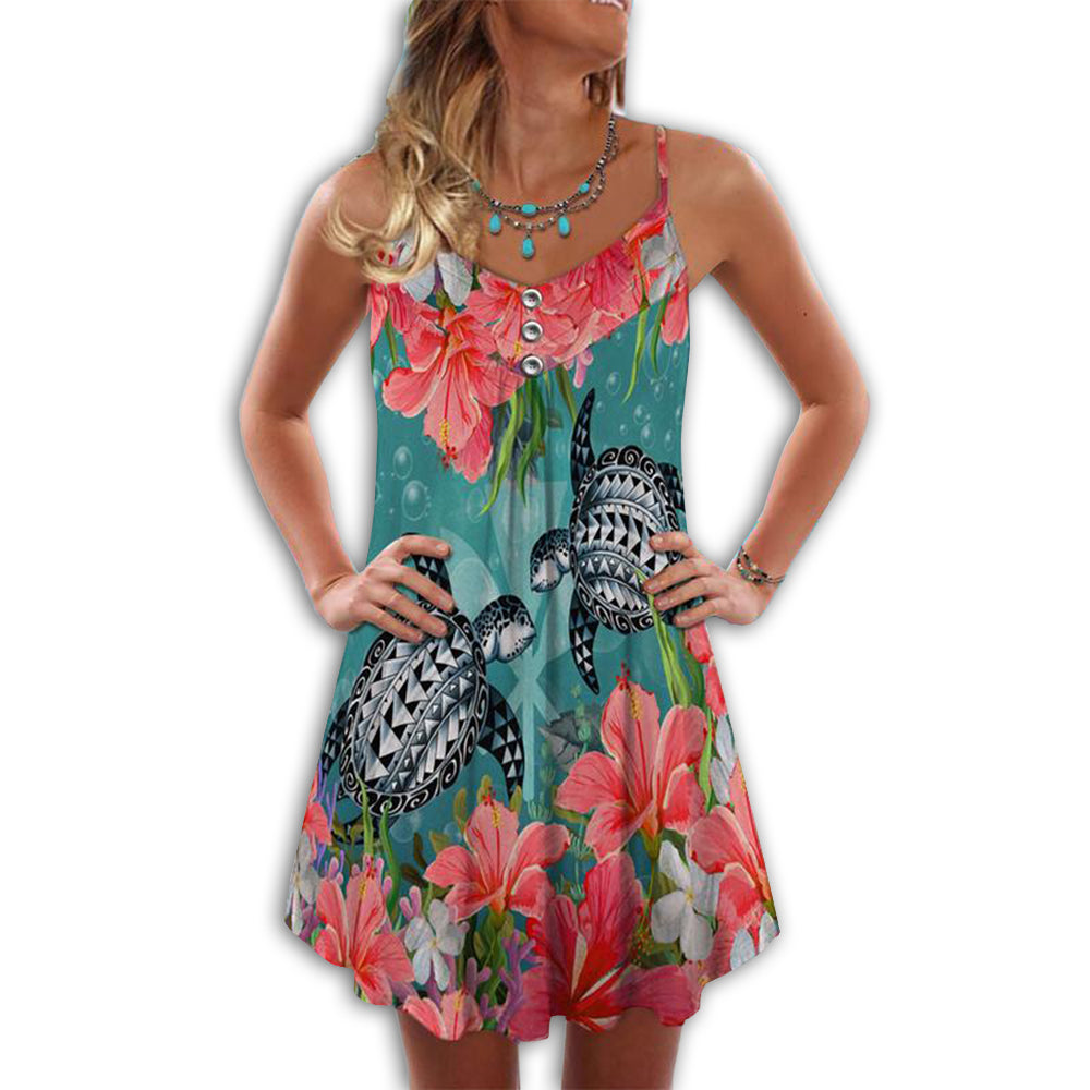 Turtle Is Beach Soul Love Tropical Style - Summer Dress - Owl Ohh - Owl Ohh