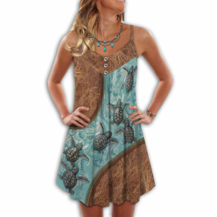 Turtle Is Beach Soul Love Ocean - Summer Dress - Owl Ohh - Owl Ohh