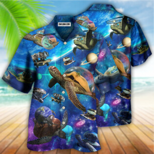 Turtle Loves Amazing Planet Style - Hawaiian Shirt - Owl Ohh - Owl Ohh