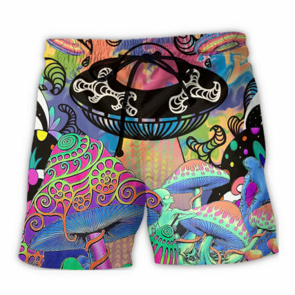 UFO Go To Galaxy Sky - Beach Short - Owl Ohh - Owl Ohh