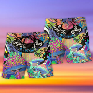 UFO Go To Galaxy Sky - Beach Short - Owl Ohh - Owl Ohh