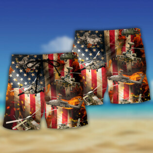 Combat Aircrafts US Army Style - Beach Short - Owl Ohh - Owl Ohh