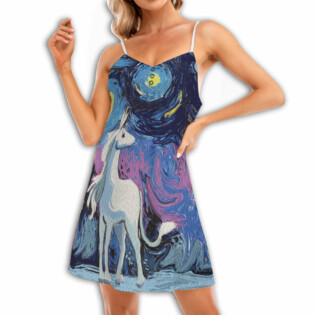 Unicorn Love Night Sky - Summer Dress - Owl Ohh - Owl Ohh