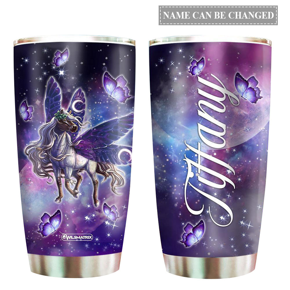 Butterfly Unicorn Love Butterfly Personalized - Tumbler - Owl Ohh - Owl Ohh