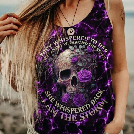 I AM THE STORM ROSE SKULL ALL OVER PRINT - TLNO2703234