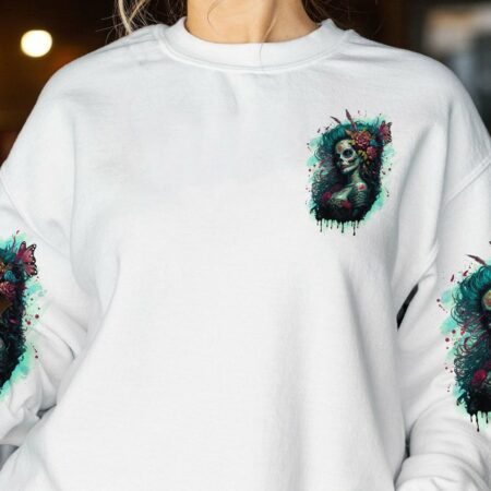 DON'T TRY TO FIGURE ME OUT SUGAR SKULL ALL OVER PRINT - TLNO2103233