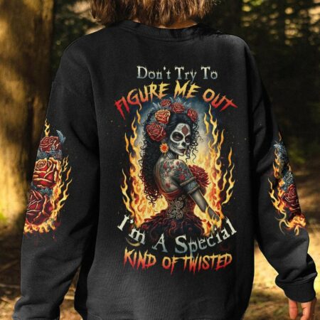DON'T TRY TO FIGURE ME OUT SUGAR SKULL ALL OVER PRINT - TLTW1703235