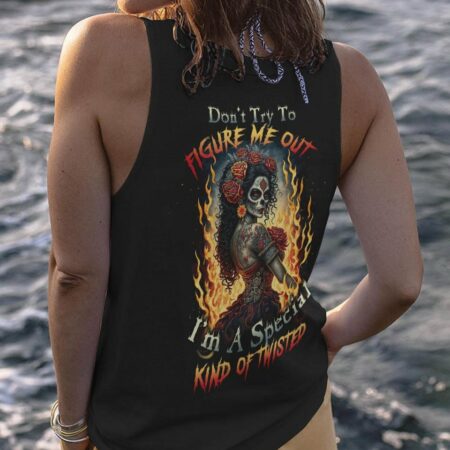 DON'T TRY TO FIGURE ME OUT SUGAR SKULL ALL OVER PRINT - TLTW1703235