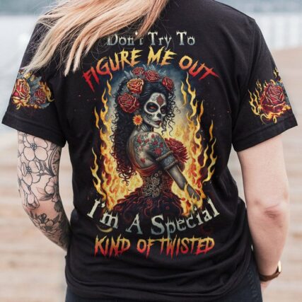 DON'T TRY TO FIGURE ME OUT SUGAR SKULL ALL OVER PRINT - TLTW1703235
