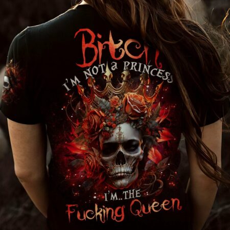 I'M THE F QUEEN ROSE SKULL ALL OVER PRINT - TLNO3003233