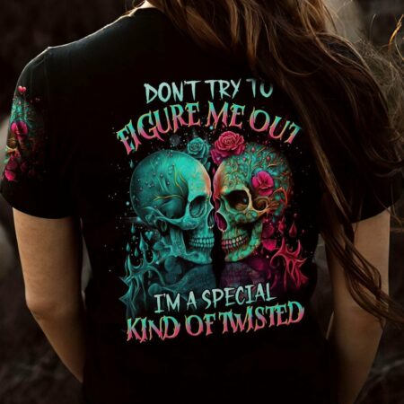DON'T TRY TO FIGURE ME OUT SKULL ALL OVER PRINT - TLTR2803231