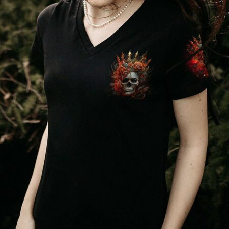 I'M THE F QUEEN ROSE SKULL ALL OVER PRINT - TLNO3003233