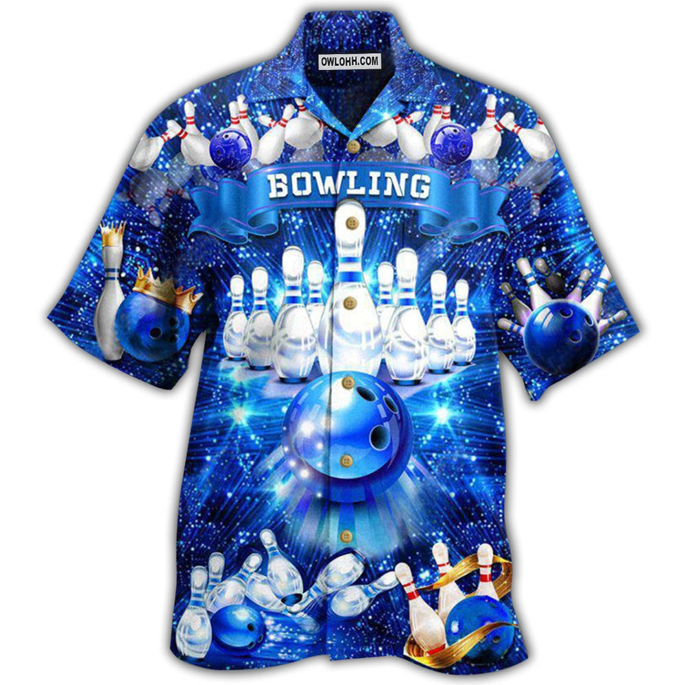 Bowling Is The Best Part Of My Day Blue Style - Hawaiian Shirt - Owl Ohh - Owl Ohh