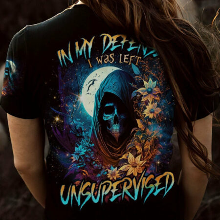 IN MY DEFENSE I WAS LEFT UNSUPERVISED REAPER MOON ALL OVER PRINT - TLNO1204233