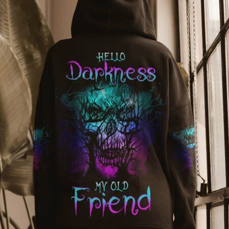 HELLO DARKNESS MY OLD FRIEND SKULL ALL OVER PRINT - YHHG0504231