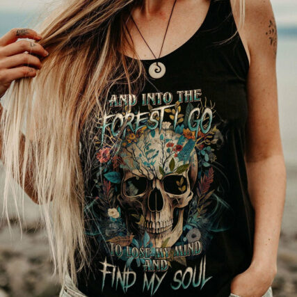 AND INTO THE FOREST I GO SKULL ALL OVER PRINT - TLNT1204232