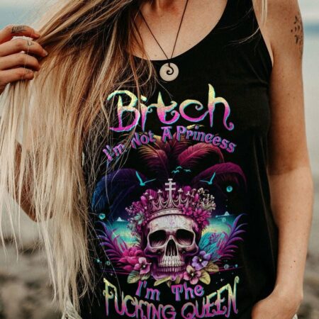 I'M THE F QUEEN OCEAN SKULL ALL OVER PRINT - TLTW2404231
