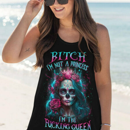 I'M THE F QUEEN SUGAR SKULL ALL OVER PRINT - YHLN1104231