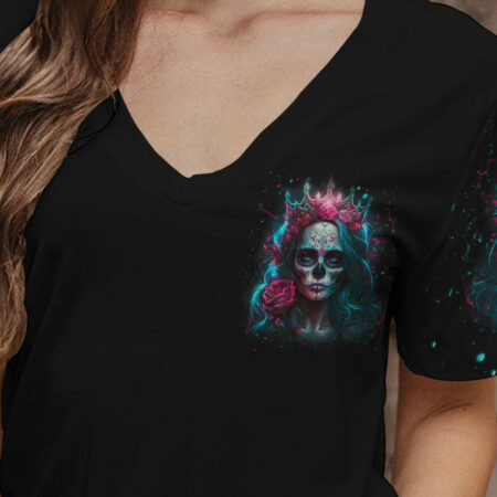 I'M THE F QUEEN SUGAR SKULL ALL OVER PRINT - YHLN1104231