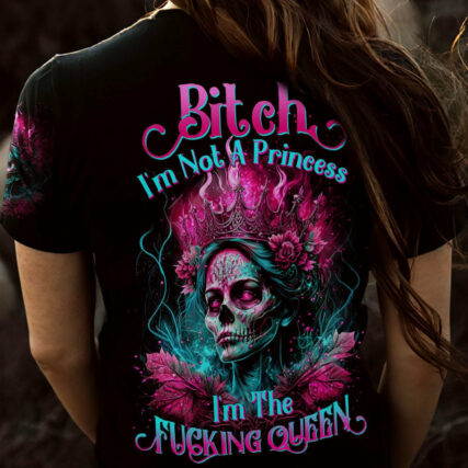 I'M THE F QUEEN SUGAR SKULL ALL OVER PRINT - TLTW0604231