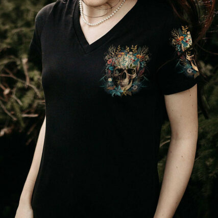 AND INTO THE FOREST I GO SKULL ALL OVER PRINT - TLNT1204232