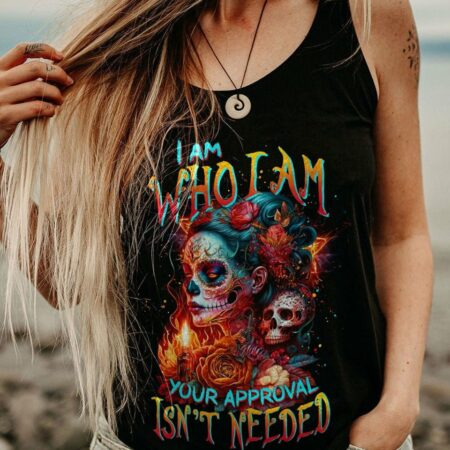 I AM WHO I AM SKULL ALL OVER PRINT - TLTW0504234