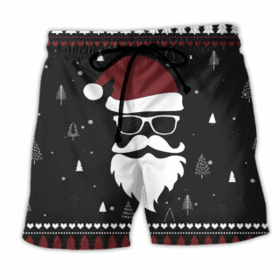 Up On The Rooftop Click Click Click Santa Claus Dark Style - Beach Short - Owl Ohh - Owl Ohh