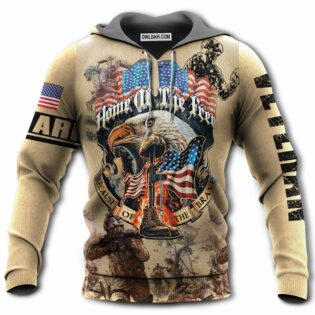 Veteran Army Never Forget Memory Home Of The Free - Hoodie - Owl Ohh - Owl Ohh